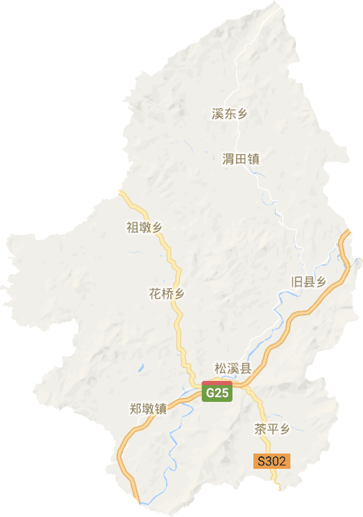 松溪县电子地图