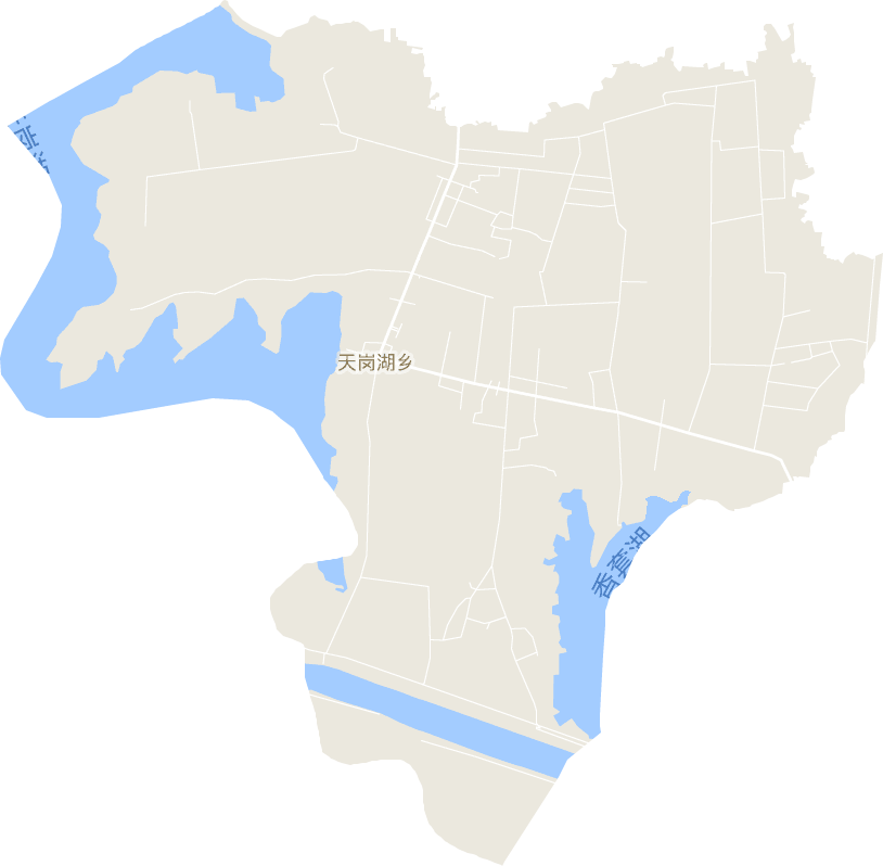 天岗湖乡电子地图