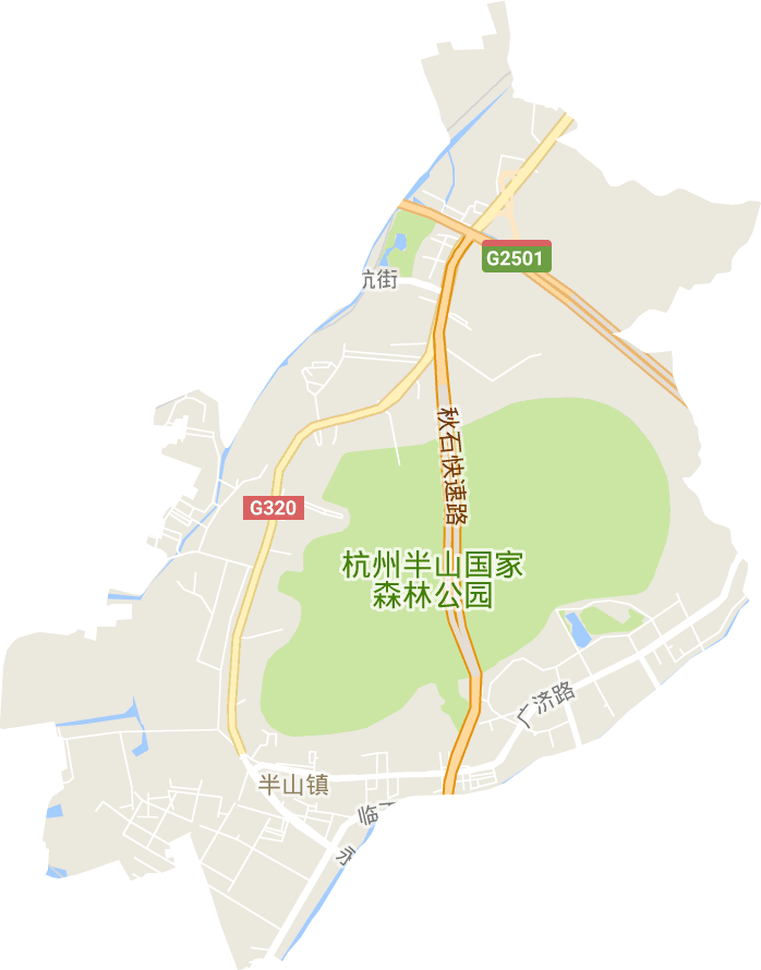 半山街道电子地图