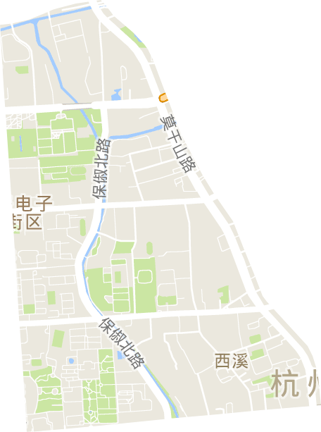 西溪街道电子地图
