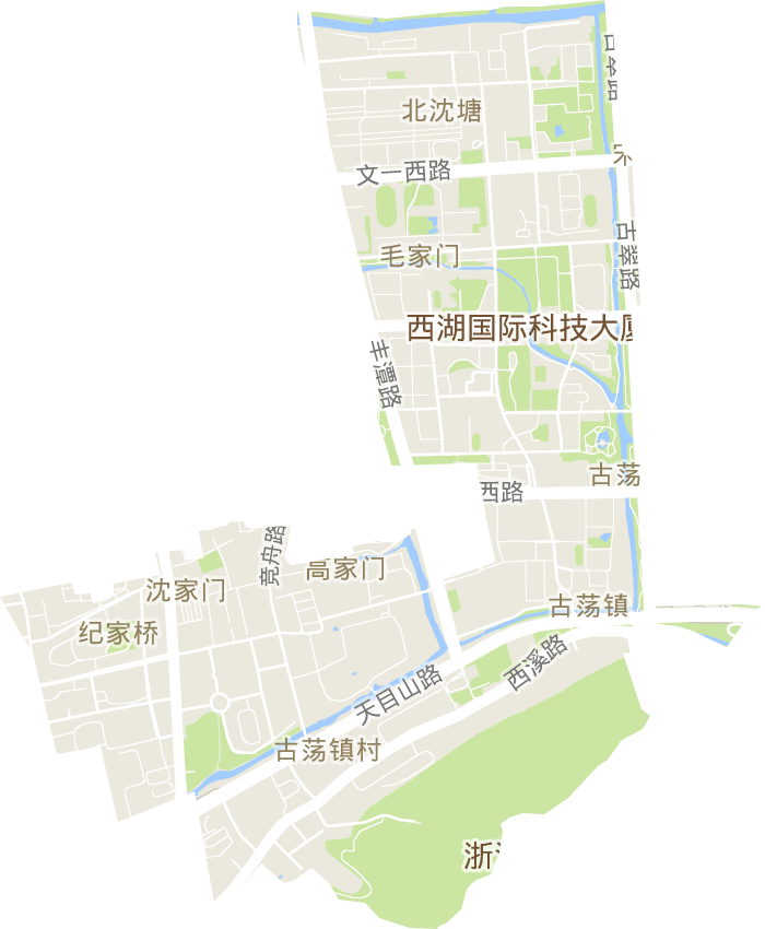 古荡街道电子地图