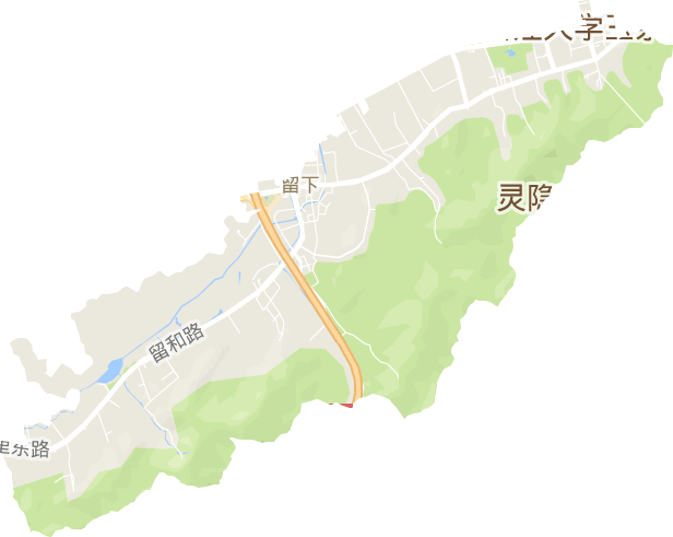 留下街道电子地图