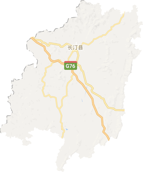 长汀县电子地图