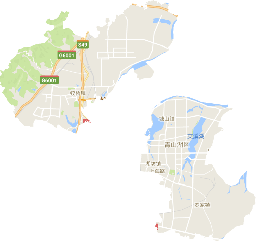青山湖区电子地图