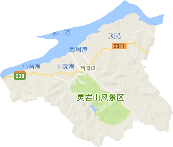 西周镇电子地图