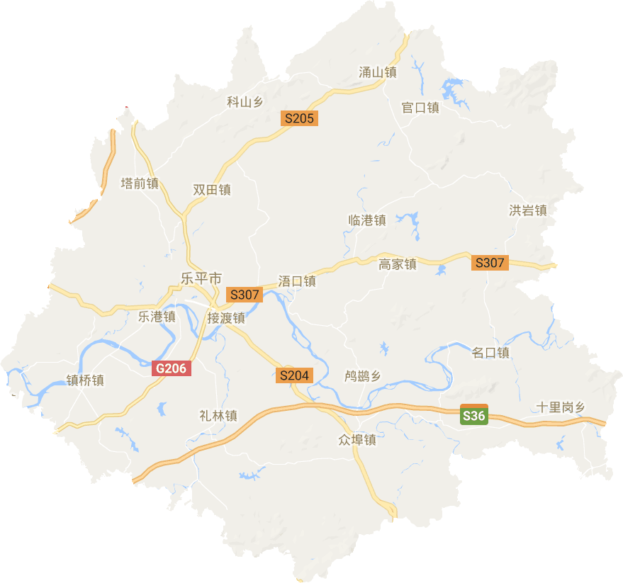 乐平市电子地图
