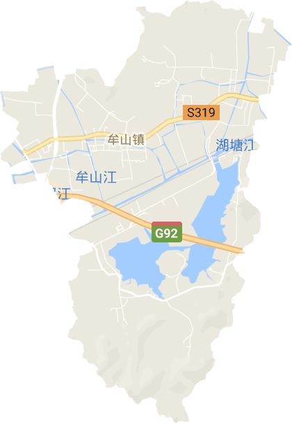 牟山镇电子地图