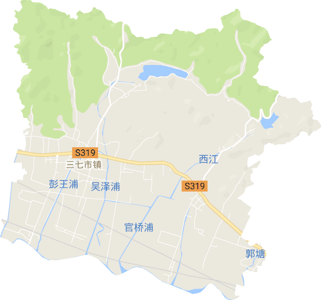 三七市镇电子地图