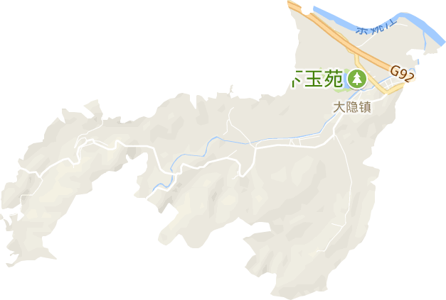 大隐镇电子地图