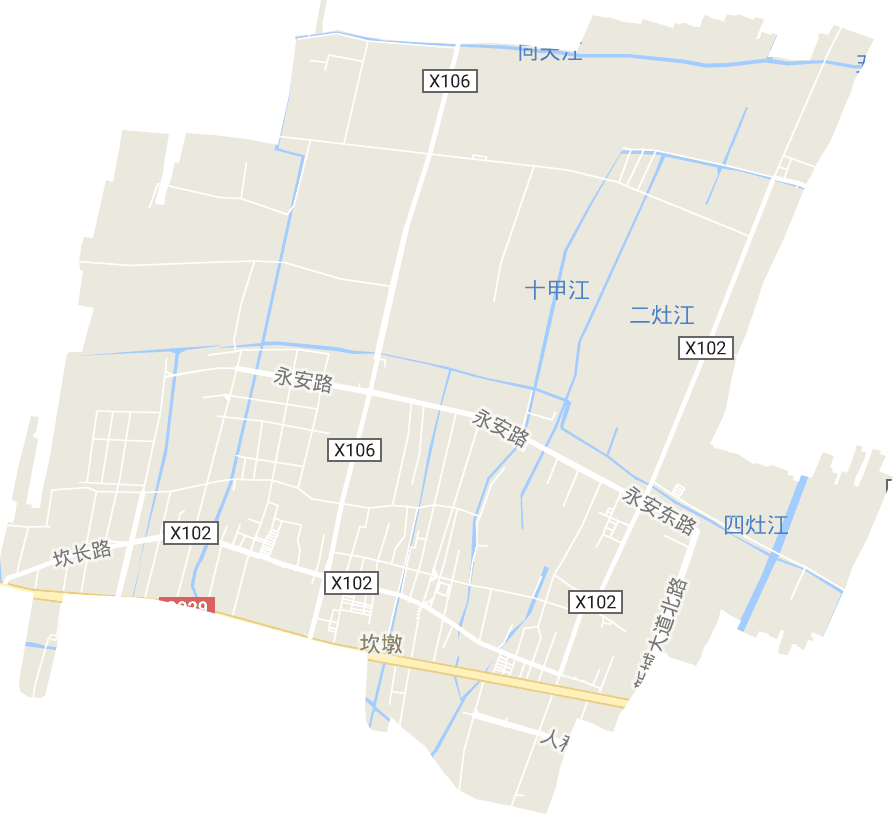 坎墩街道电子地图