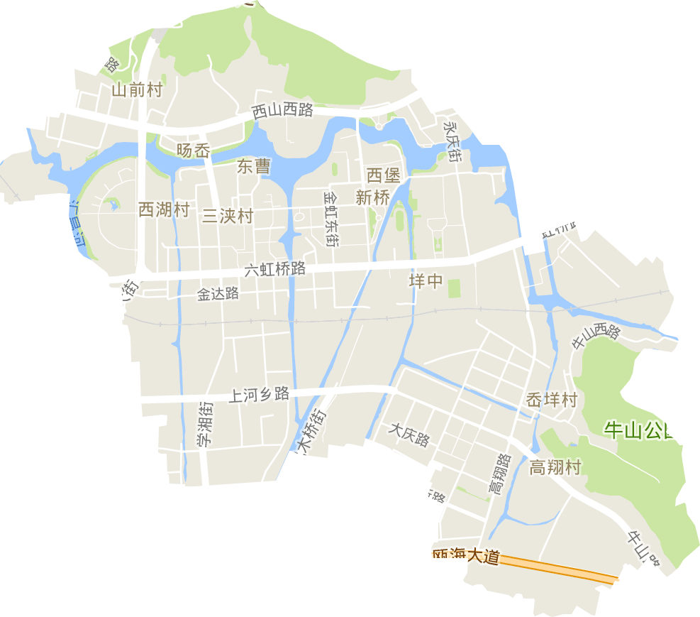 新桥街道电子地图