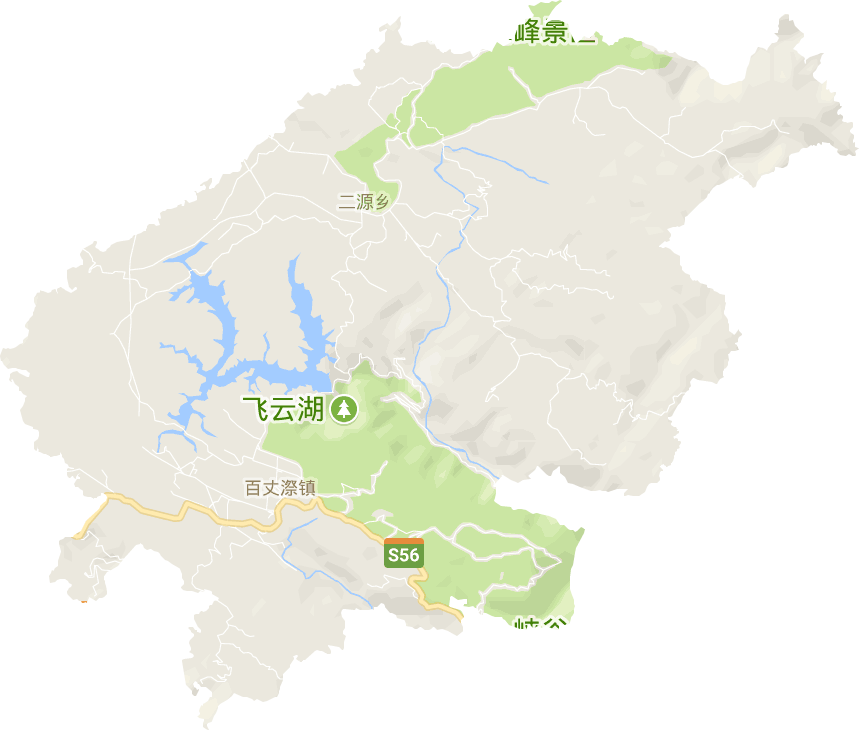 百丈漈镇电子地图