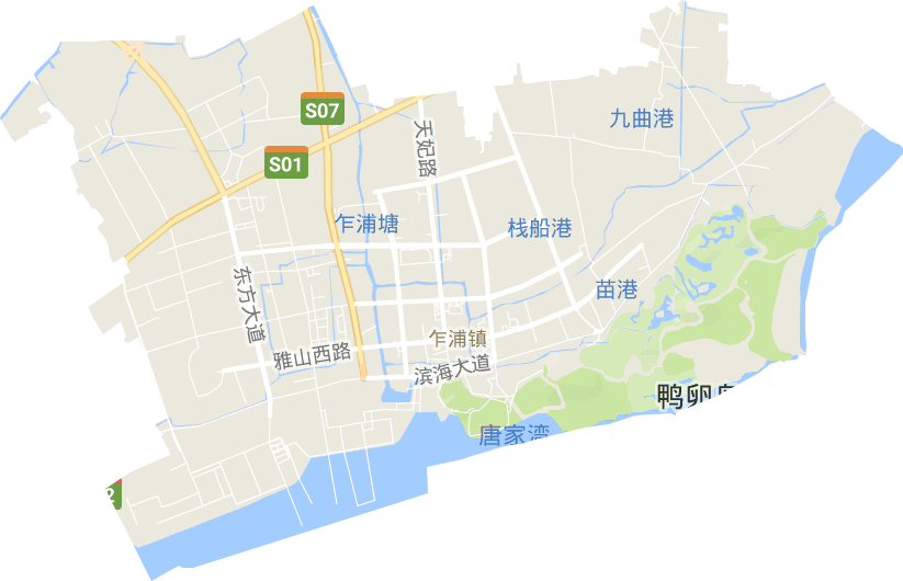 乍浦镇电子地图