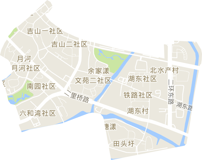 月河街道电子地图