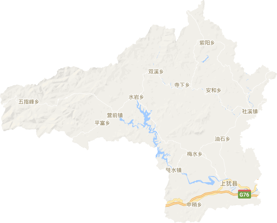 上犹县电子地图