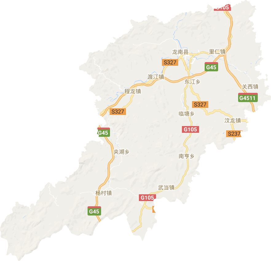 龙南市电子地图