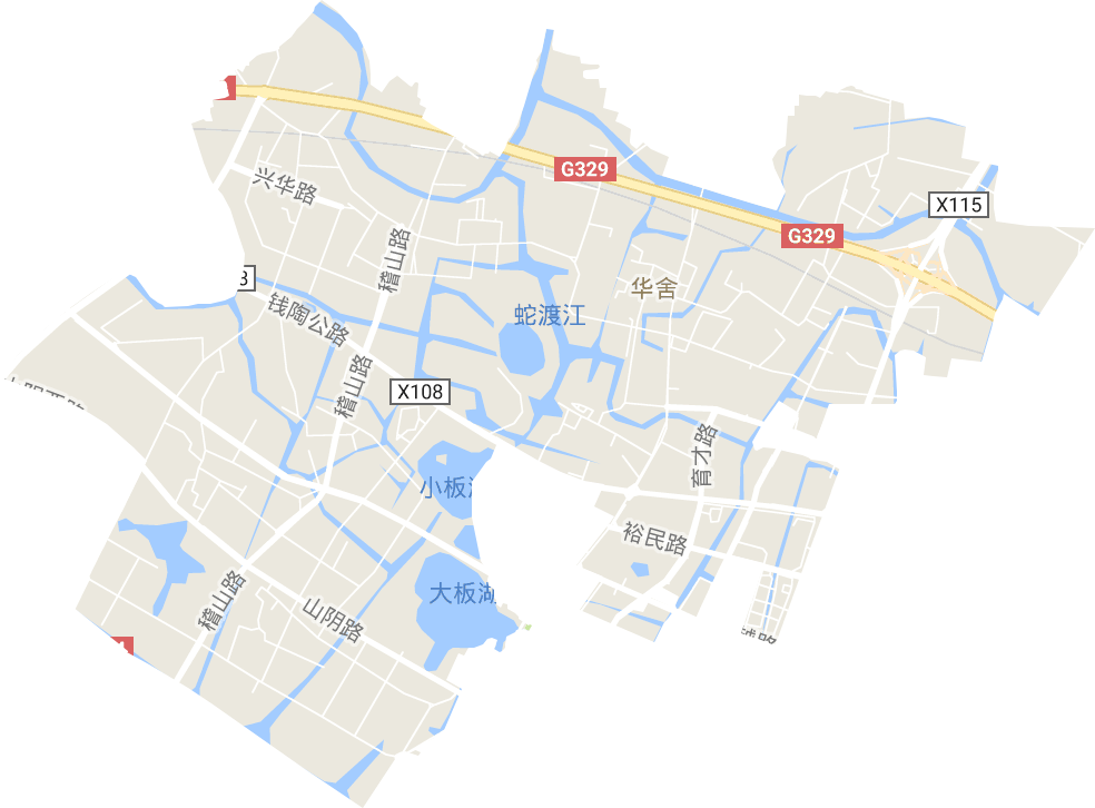 华舍街道电子地图