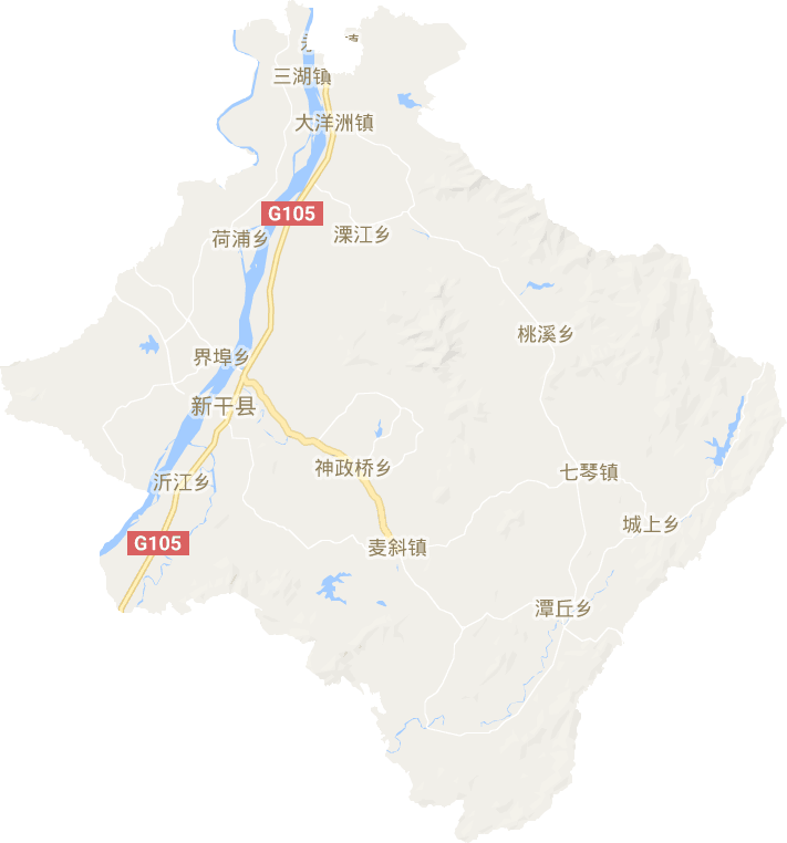 新干县电子地图
