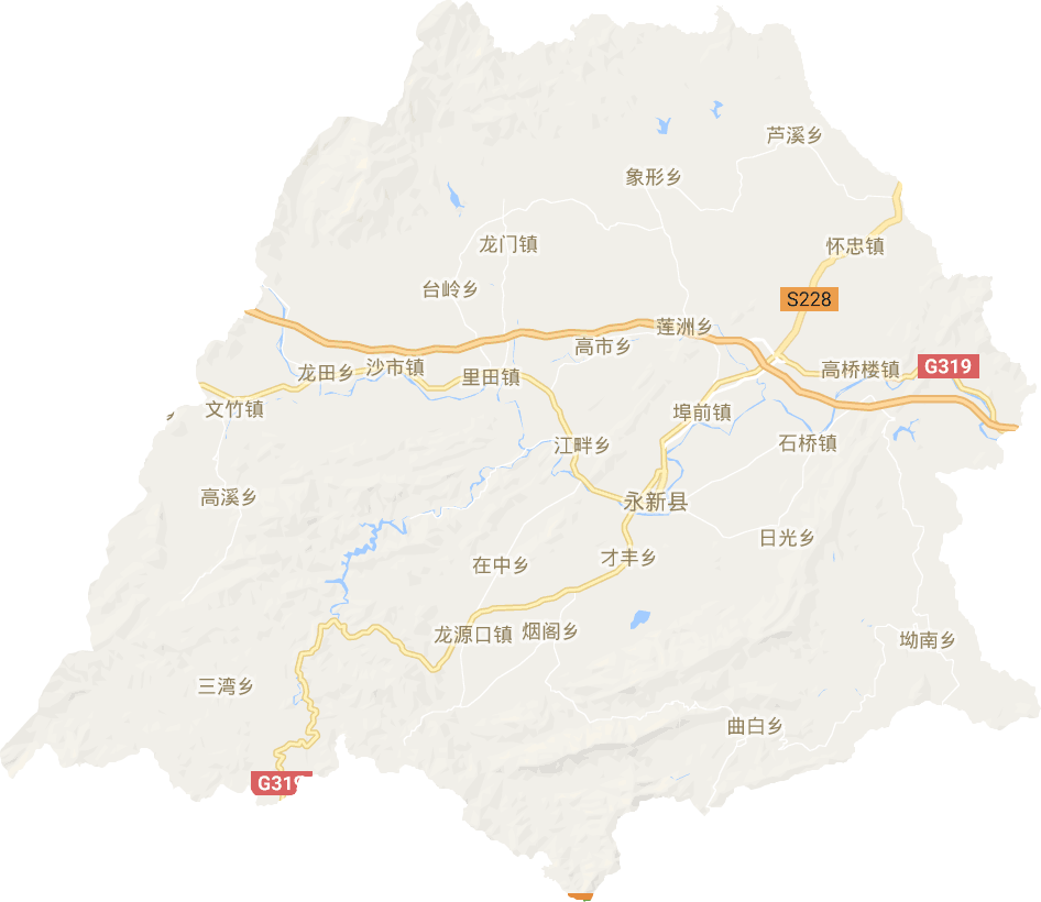 永新县电子地图