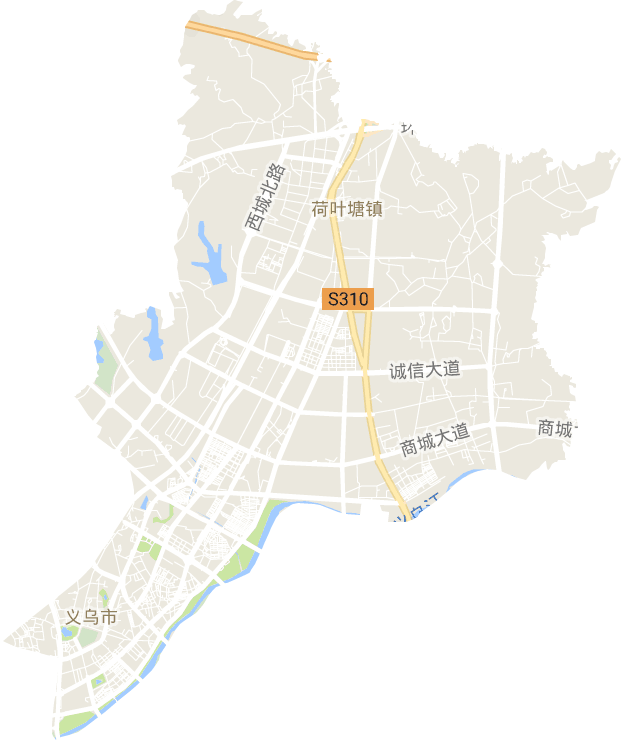稠城街道电子地图