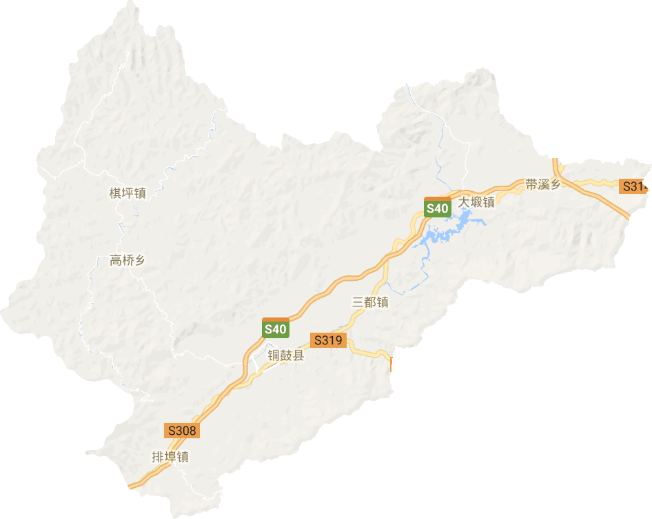 铜鼓县电子地图