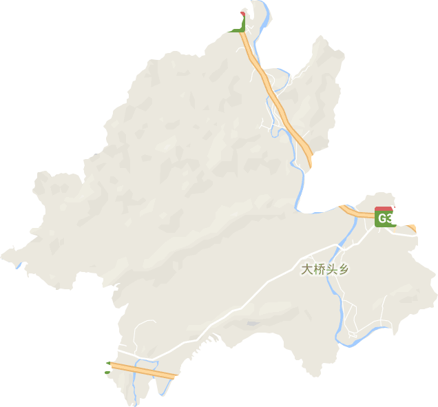 大桥头乡电子地图