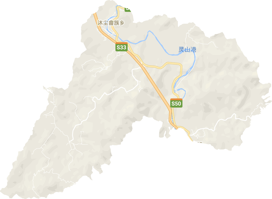 沐尘畲族乡电子地图