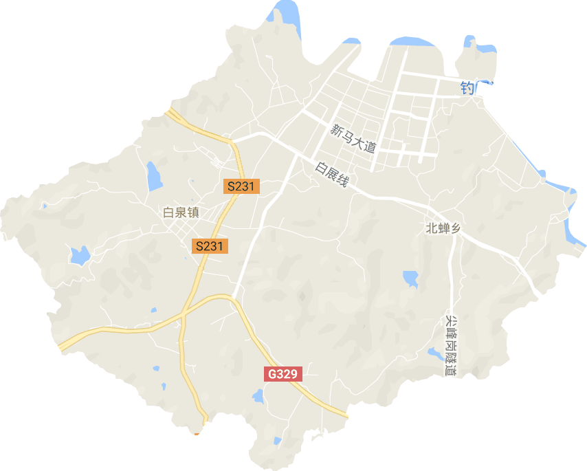 白泉镇电子地图