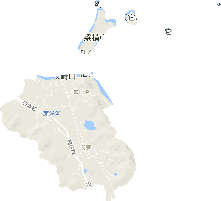 展茅街道电子地图
