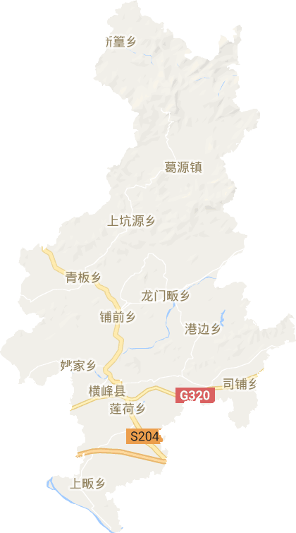 横峰县电子地图