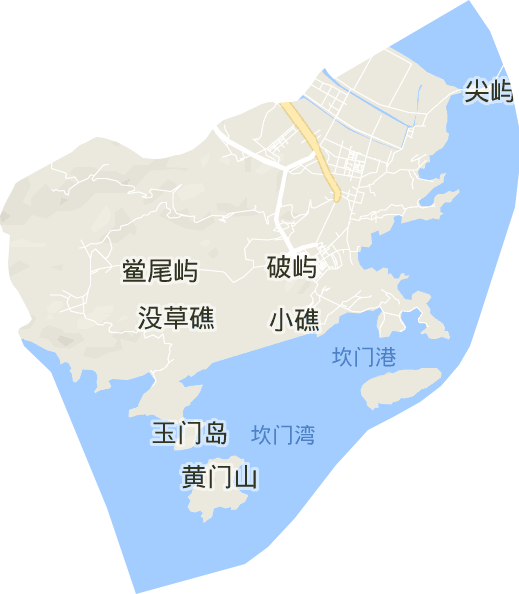 坎门街道电子地图