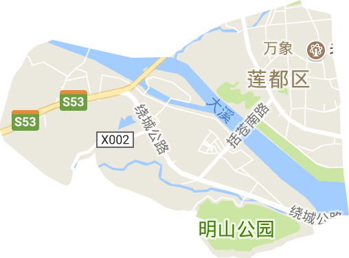 万象街道电子地图