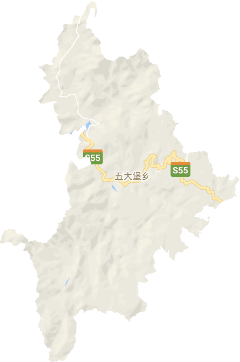 五大堡乡电子地图