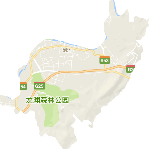 剑池街道电子地图