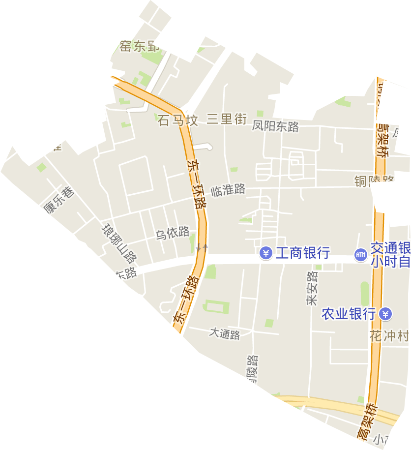 三里街街道电子地图