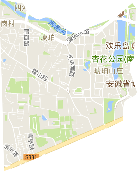 琥珀街道电子地图