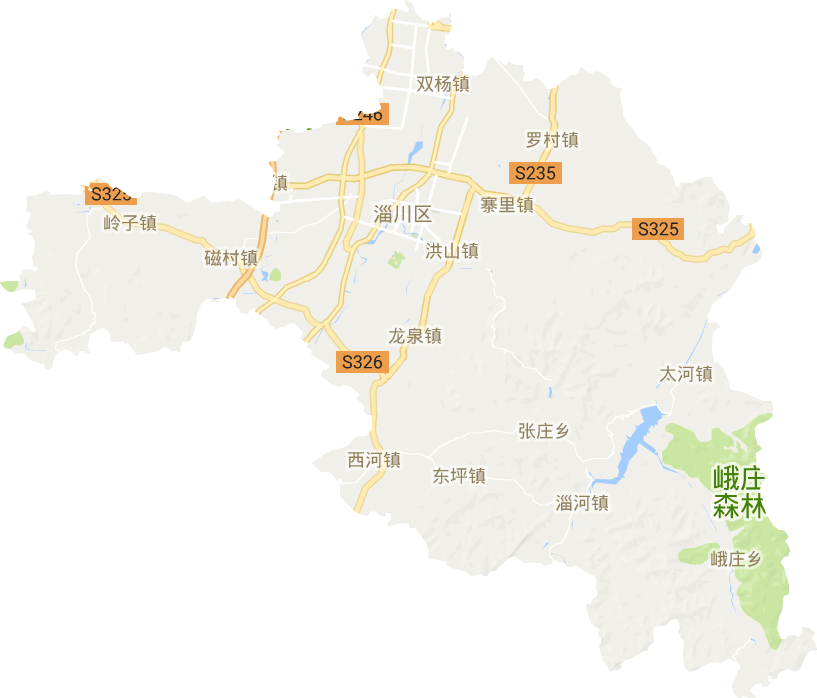 淄川区电子地图