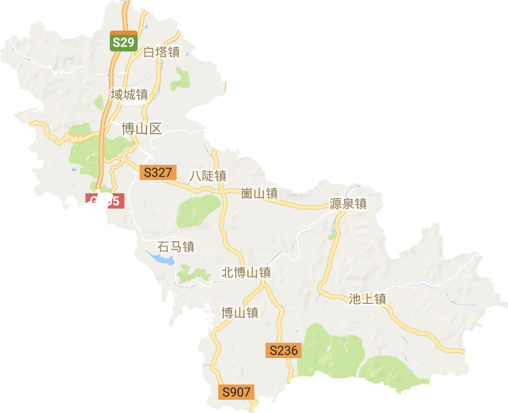 博山区电子地图