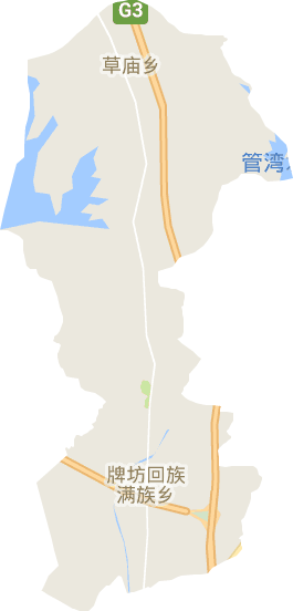 牌坊回族满族乡电子地图