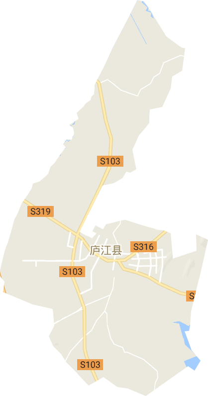 庐城镇电子地图