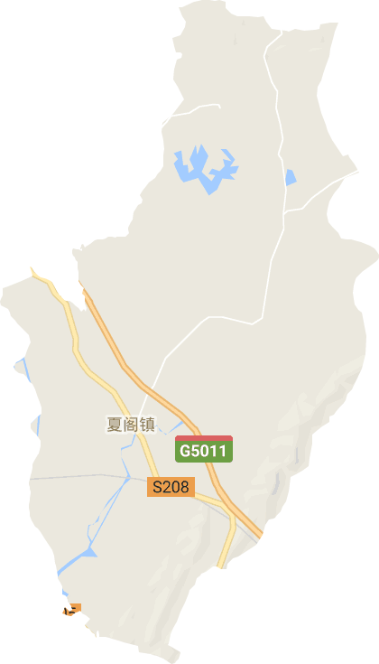 夏阁镇电子地图