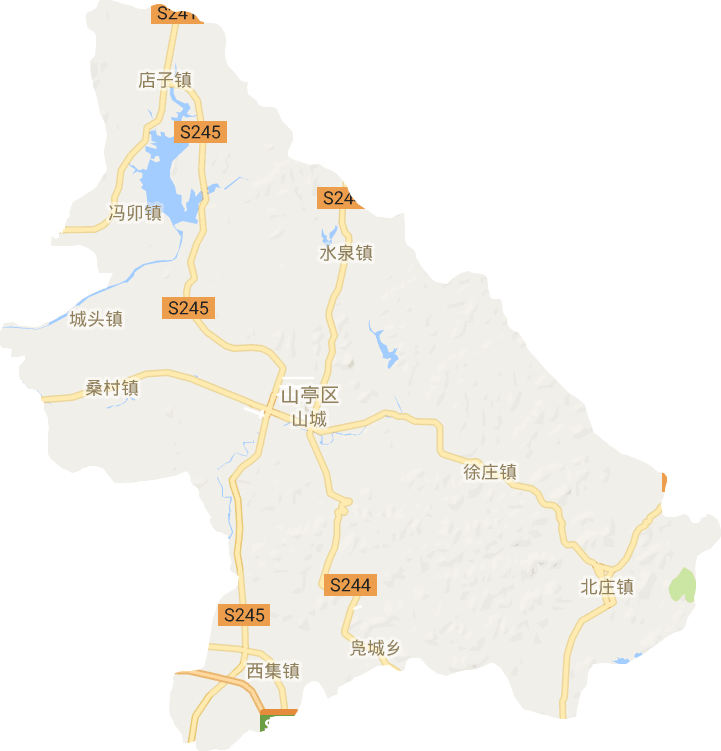 山亭区电子地图