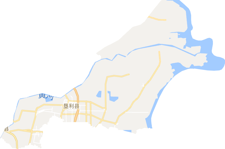 垦利区电子地图