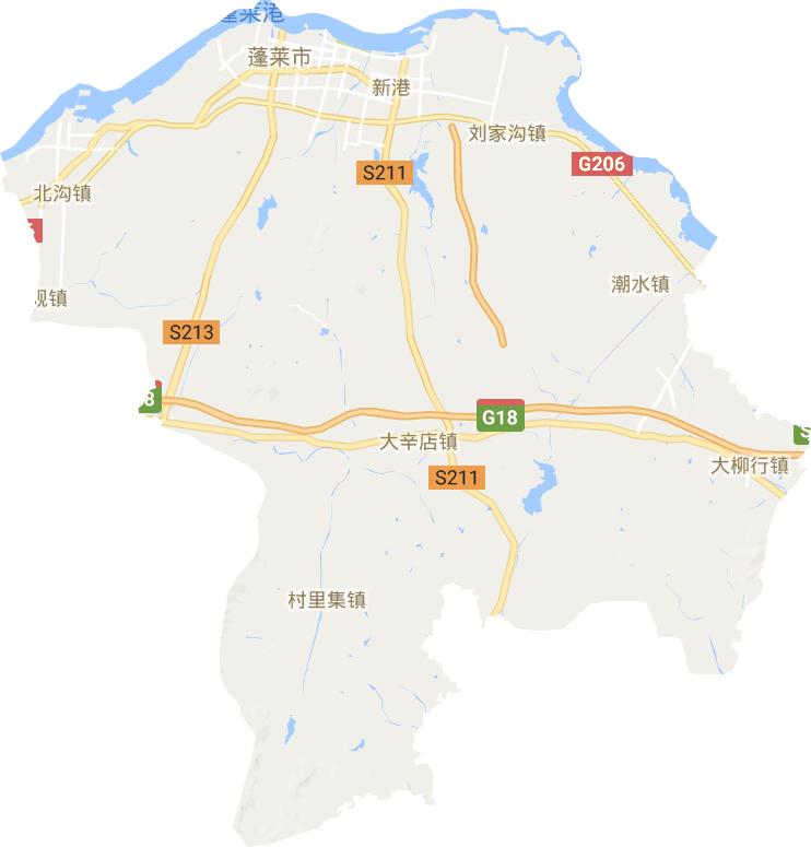 蓬莱区电子地图