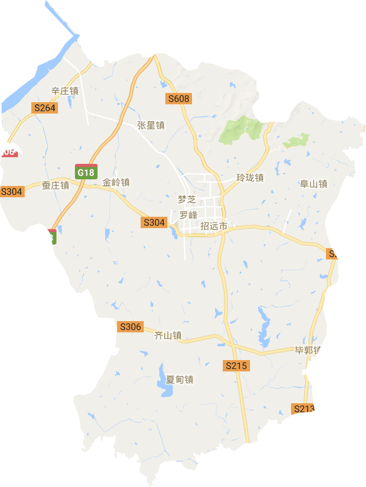 招远市电子地图