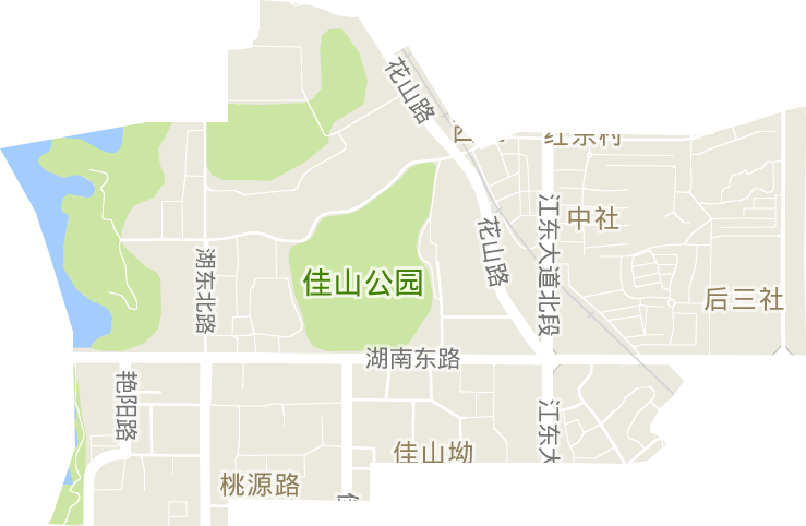湖东路街道电子地图