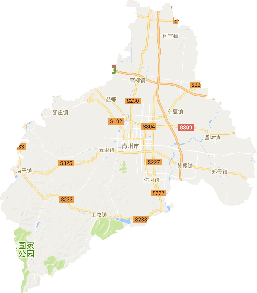 青州市电子地图