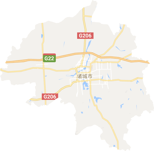 诸城市电子地图