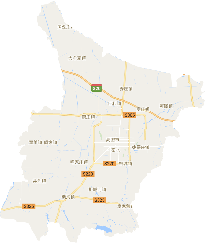 高密市电子地图