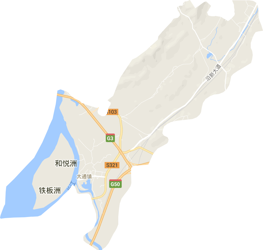 大通镇电子地图